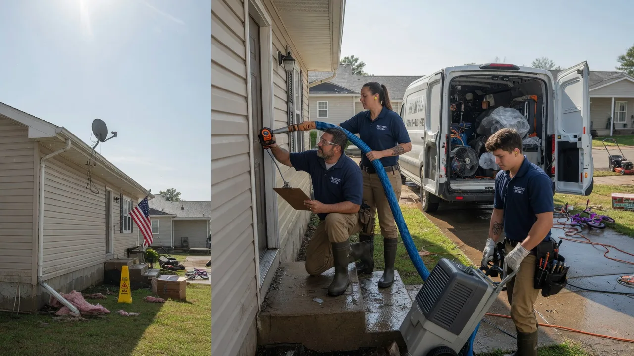 Ceiling Water Damage Restoration in De Soto, WI near me